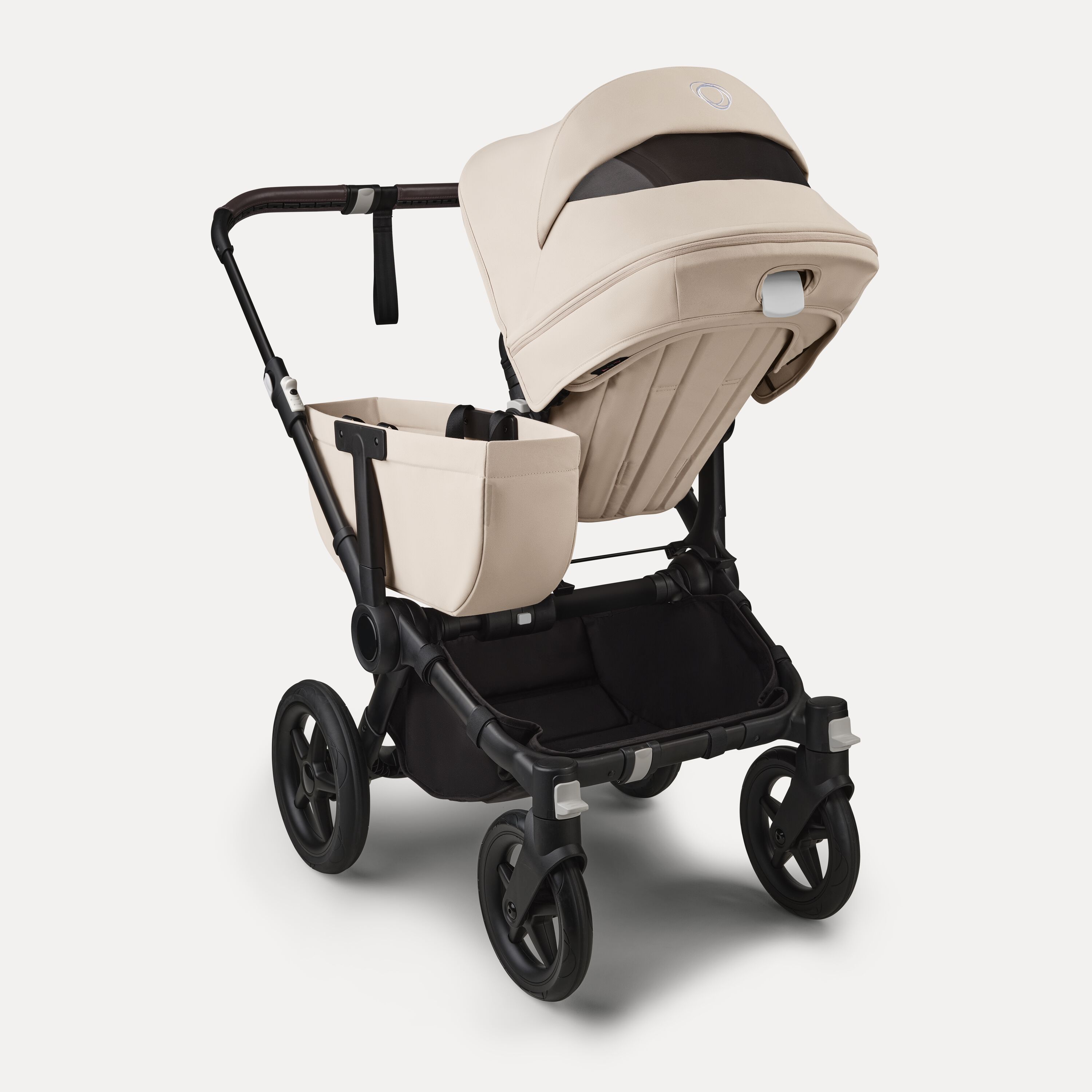 Bugaboo Donkey 5 Mono 2-in-1 stroller black base, desert taupe fabrics, desert taupe sun canopy - Main Modal Image Slide 4 of 12