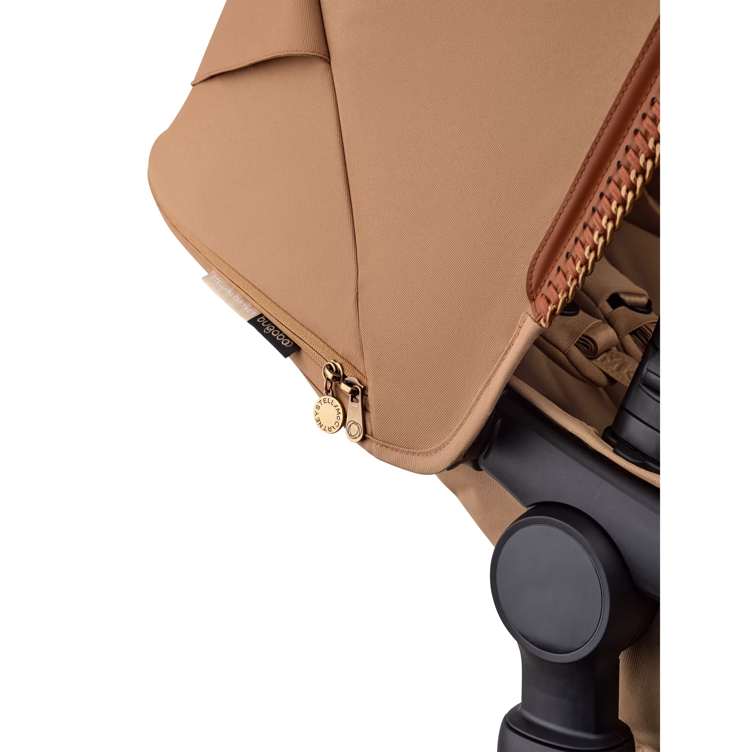 Bugaboo x Stella McCartney Fox 5 Renew 2-in-1 stroller tobacco brown base, tobacco brown fabrics, tobacco brown sun canopy - Main Modal Image Slide 12 of 13