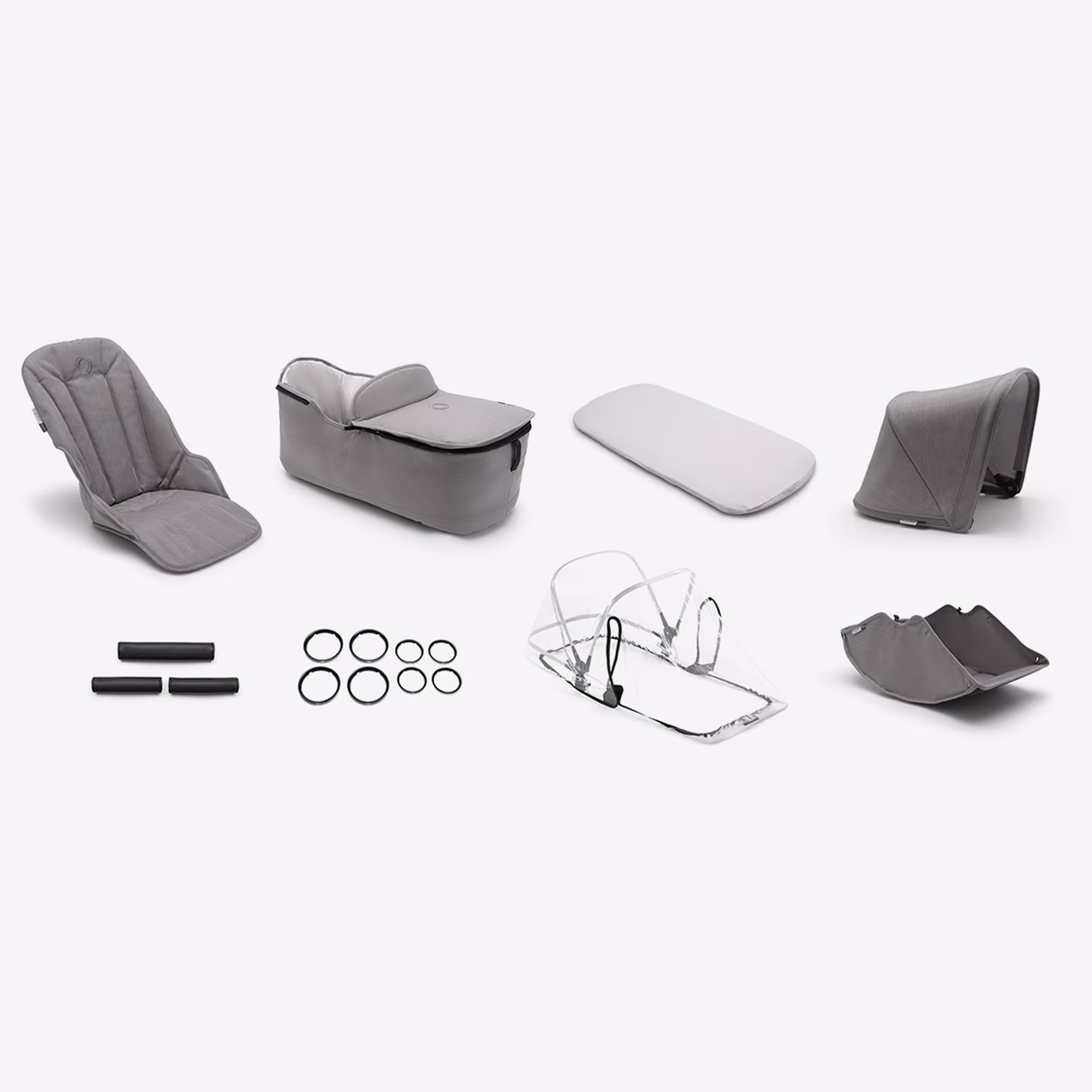 Bugaboo Fox Mineral style set complete LIGHT GREY - Main Modal Image Slide 1 van 1