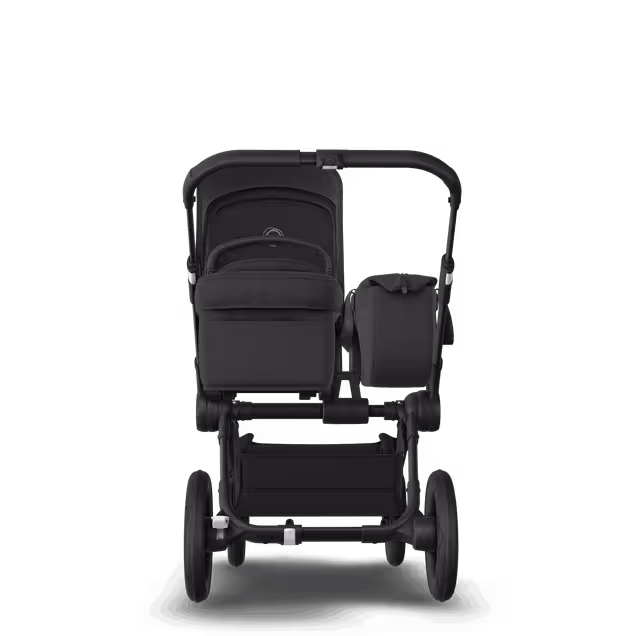 PP Bugaboo Donkey 5 Mono bassinet and seat stroller black base, midnight black fabrics, midnight black sun canopy - Main Image Slide 2 of 7