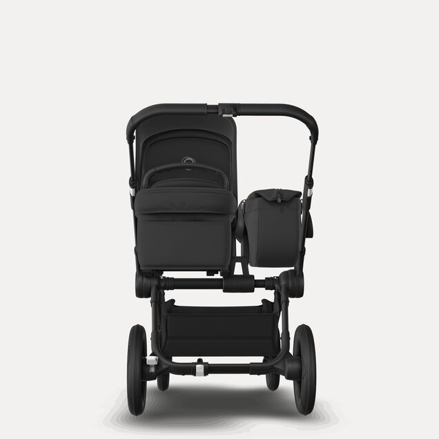 PP Bugaboo Donkey 5 Mono bassinet and seat stroller black base, midnight black fabrics, midnight black sun canopy - Main Image Slide 2 of 7