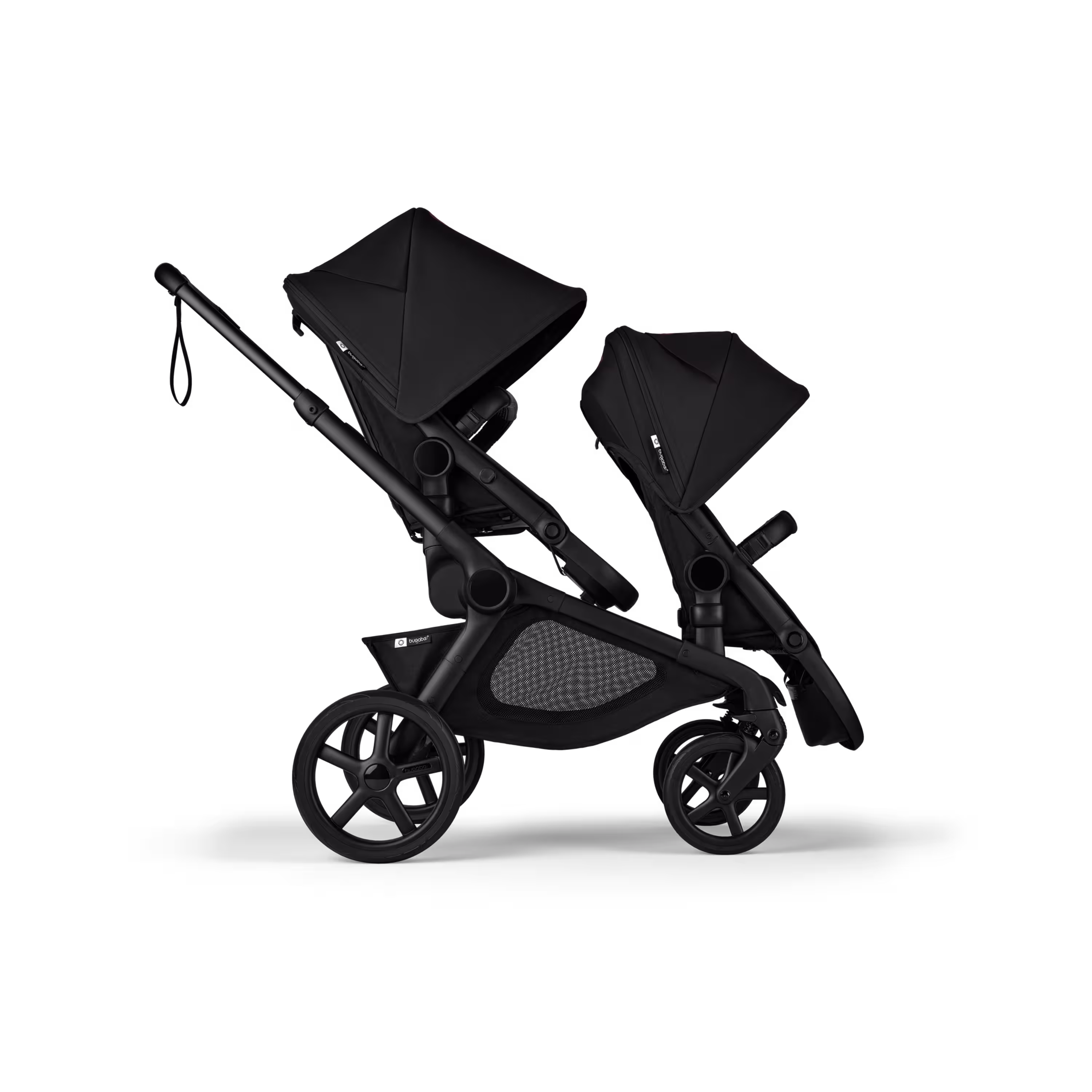 Bugaboo Kangaroo 2-in-1 pram black base, moon grey fabrics, moon grey sun canopy - Main Modal Image Slide 5 of 18
