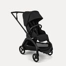 Bugaboo Dragonfly Plus seat stroller black base, heritage black fabrics, heritage black sun canopy