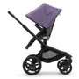 Bugaboo Fox 5 bassinet and seat stroller black base, grey melange fabrics, astro purple sun canopy - Thumbnail Slide 4 of 14