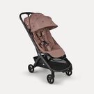Bugaboo x Konges SlØjd limited edition Butterfly 2 travel stroller black base, dusty pink fabrics, dusty pink sun canopy