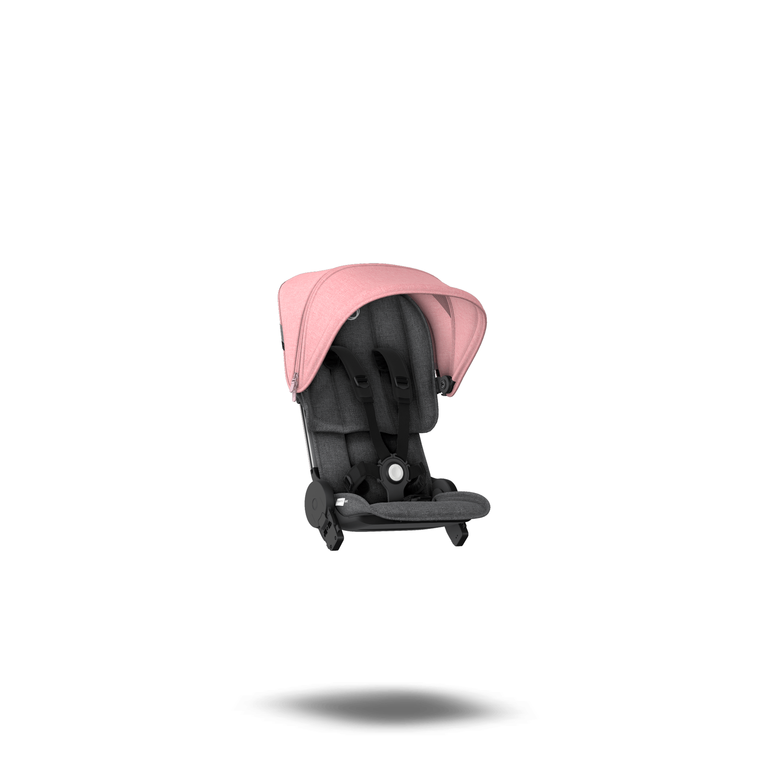 Refurbished Bugaboo Ant style set complete GREY MELANGE-PINK MELANGE - Thumbnail Slide 1 van 7