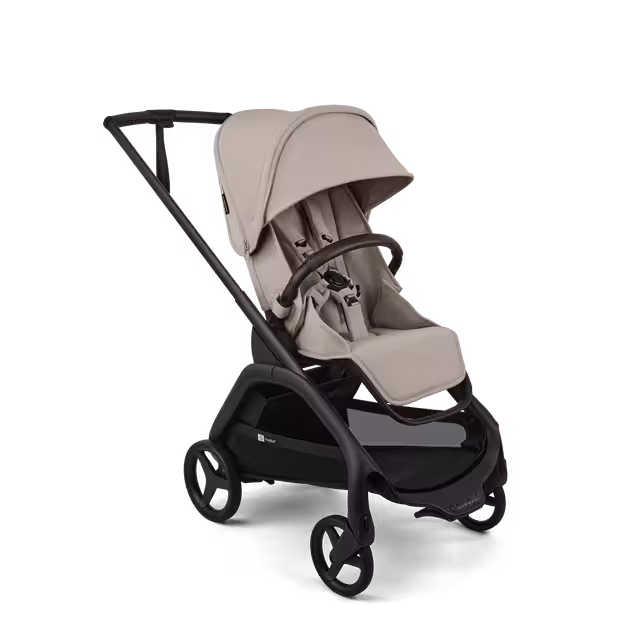 Bugaboo Dragonfly Plus 2-in-1 stroller black base, desert taupe fabrics, desert taupe sun canopy - Main Image Slide 3 of 11