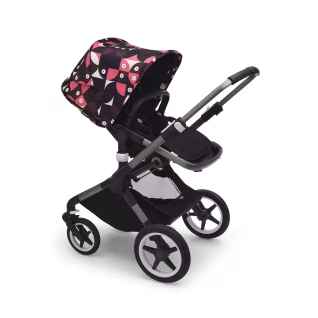 Refurbished Bugaboo Fox 3 sun canopy Animal Explorer PINK/RED - Main Image Slide 5 of 5