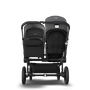 Bugaboo Donkey 3 Duo seat and bassinet stroller grey melange sun canopy, black fabrics, black base - Thumbnail Slide 3 van 5