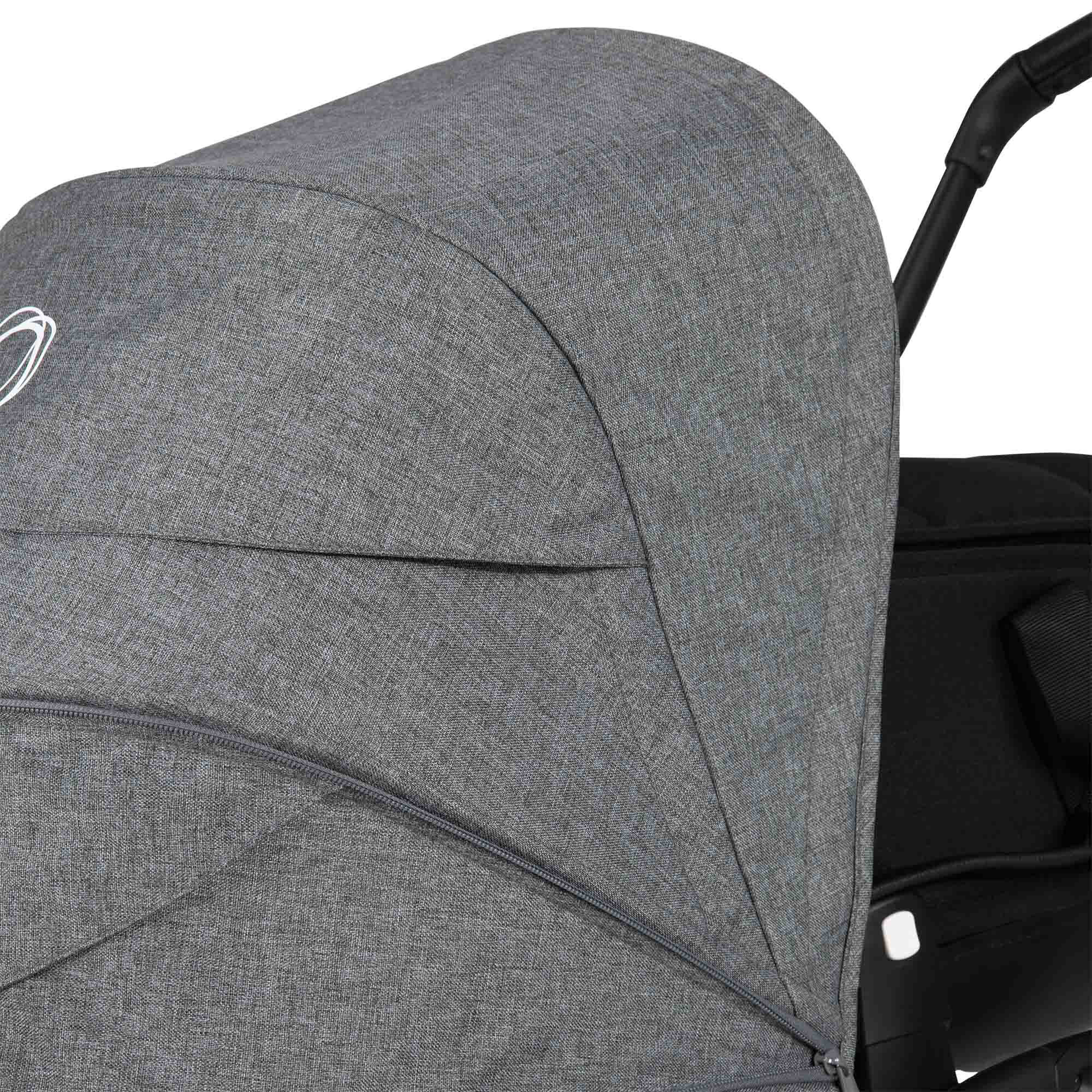 Bugaboo Bee6 sun canopy RW fabric NA GREY MELANGE - Thumbnail Slide 17 of 23
