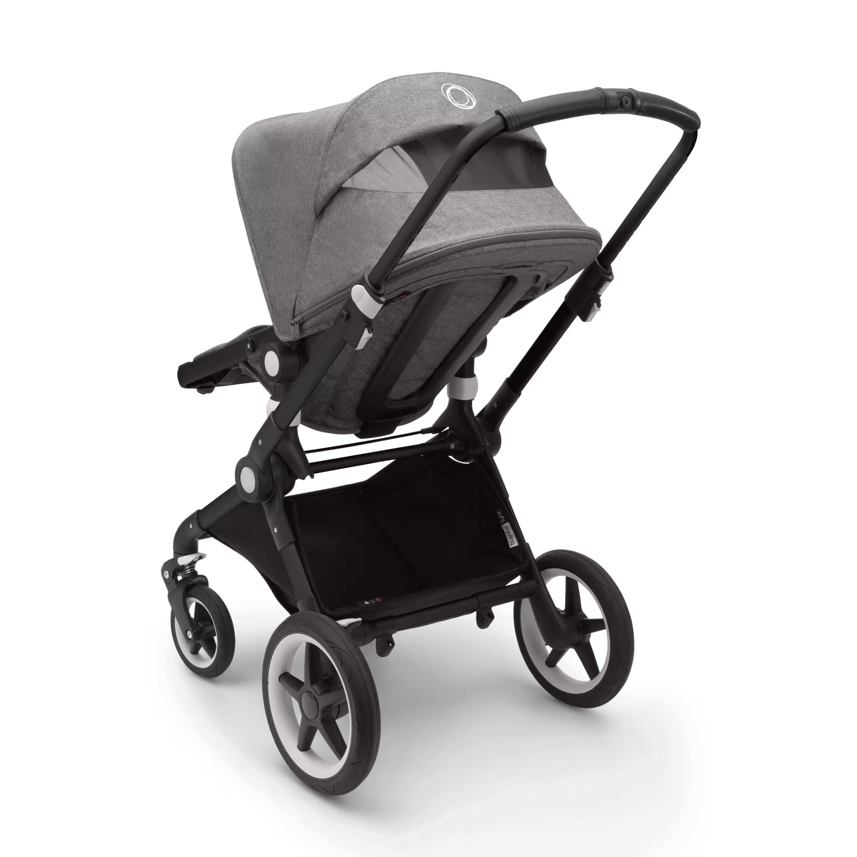 Bugaboo Lynx bassinet and seat stroller grey melange sun canopy, grey melange fabrics, black base - Main Modal Image Slide 8 of 10