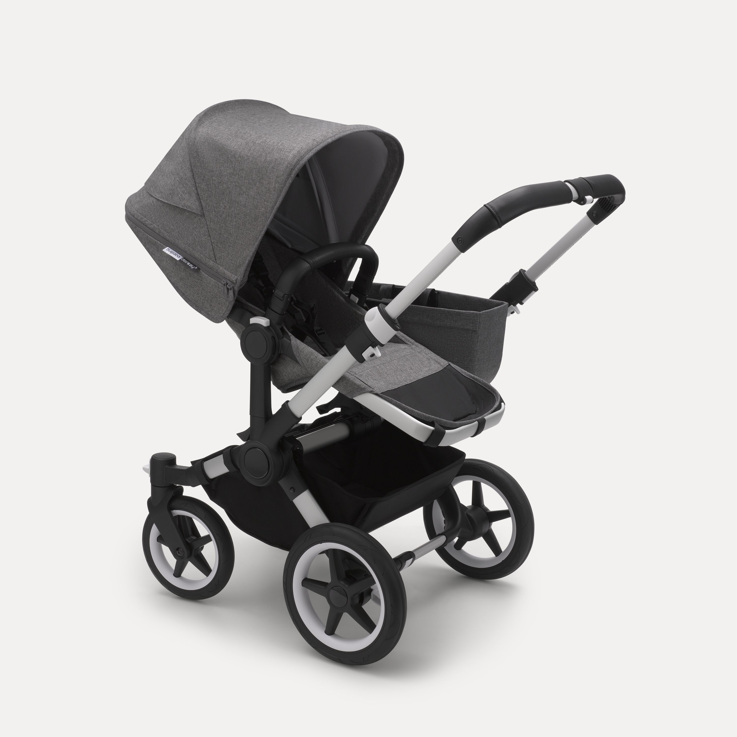 Refurbished Bugaboo Donkey3 mono compl UK ALU/GREY MELANGE-GREY MELANGE - Main Modal Image Slide 1 of 3