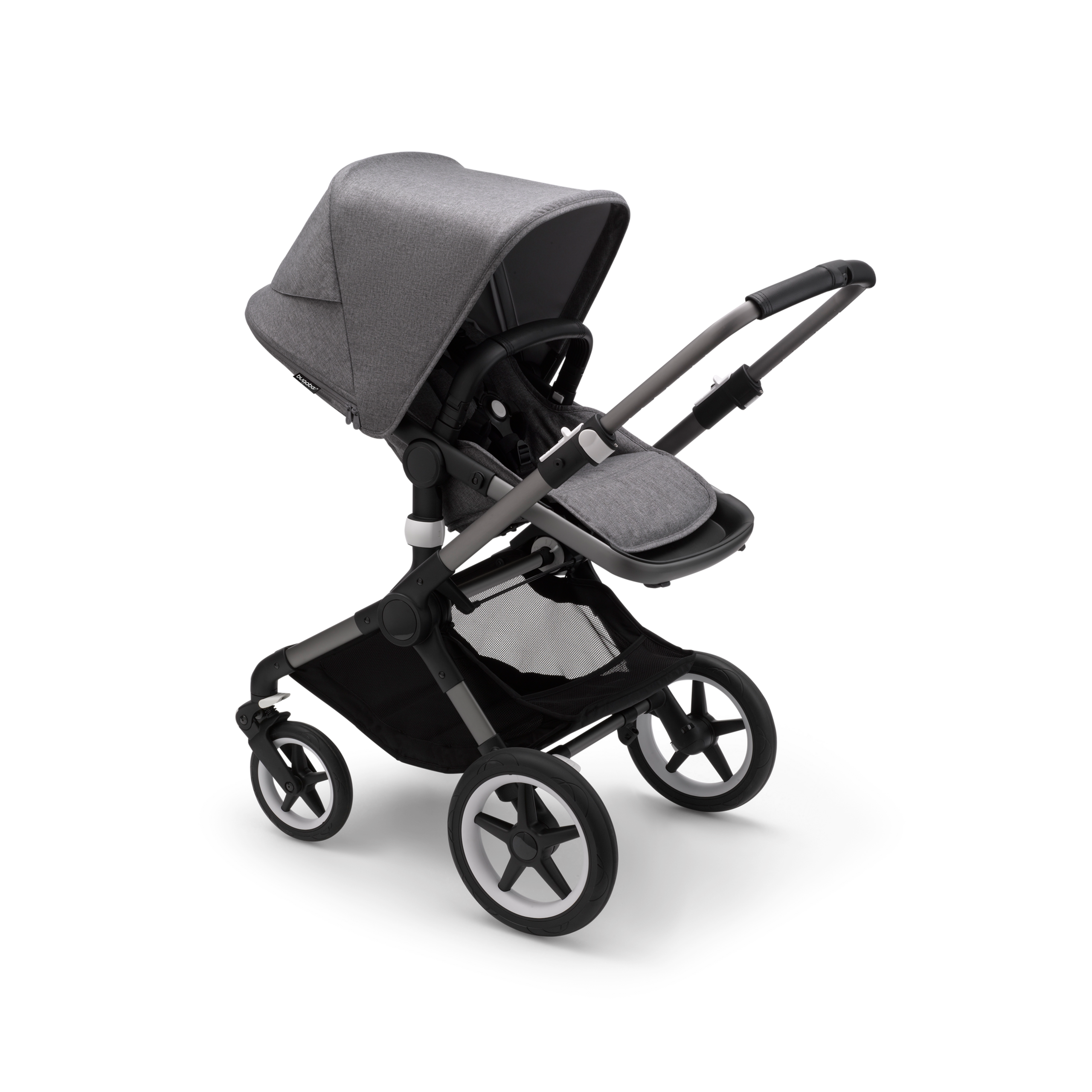 Refurbished Bugaboo Fox 3 complete UK GRAPHITE/GREY MELANGE-GREY MELANGE - Thumbnail Slide 3 of 5