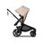 Bugaboo Kangaroo 2-in-1 pram black base, desert taupe fabrics, desert taupe sun canopy - Thumbnail Slide 4 of 18