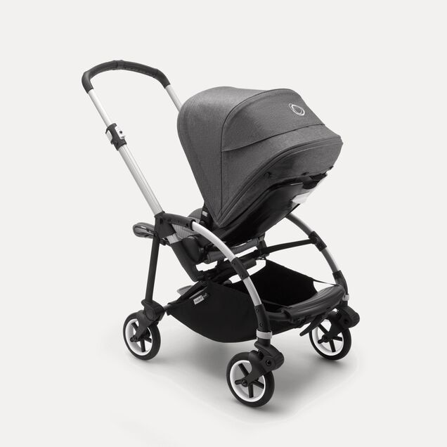 Bugaboo Bee 6 seat stroller grey melange sun canopy, grey melange fabrics, aluminium base - Main Image Slide 5 of 5