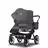 Bugaboo Donkey 5 Duo double stroller graphite base, grey mélange fabrics, grey mélange sun canopy - Thumbnail Slide 3 of 11