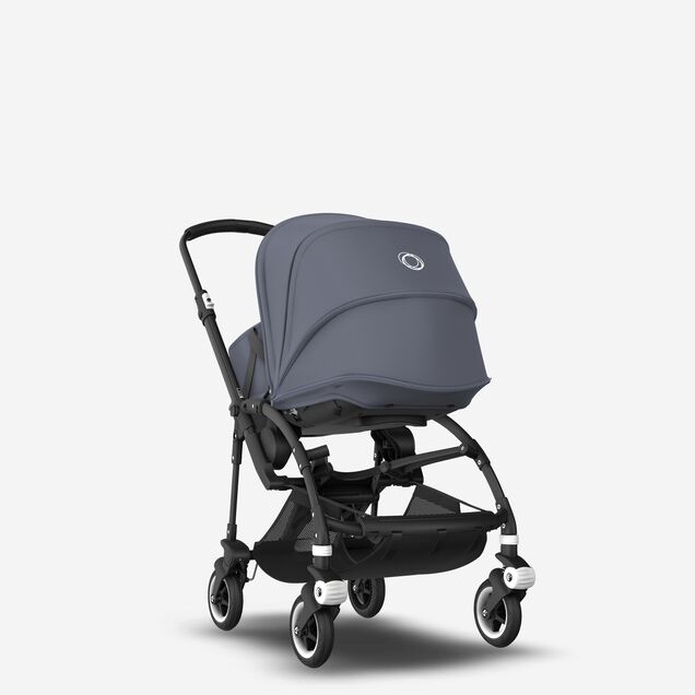 Bugaboo Bee 5 travel system steel blue sun canopy, steel blue fabrics, black base - Main Image Slide 3 of 16