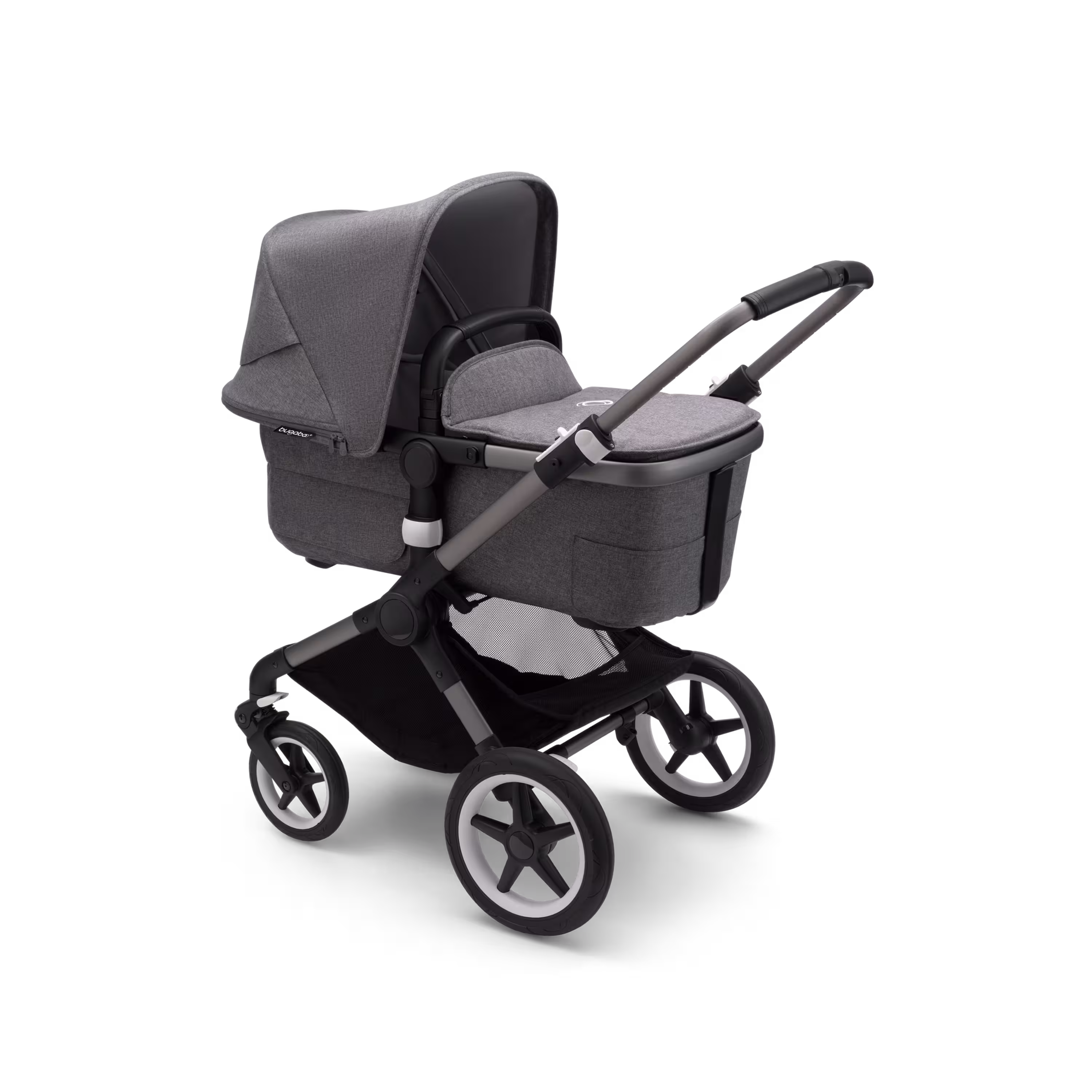 Refurbished Bugaboo Fox 3 complete GRAPHITE/GREY MELANGE-GREY MELANGE - Main Modal Image Slide 2 van 6
