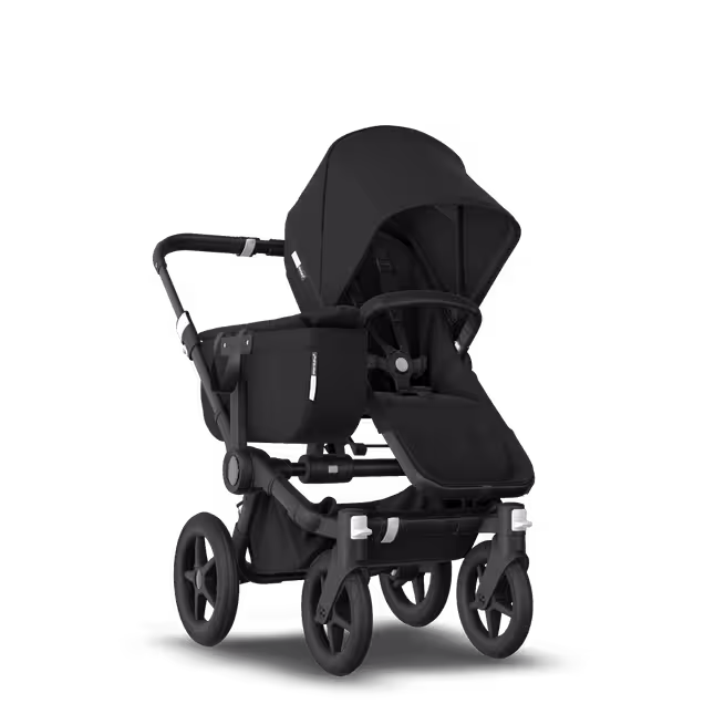 Bugaboo Donkey 3 Mono Complete black sun canopy, black seat, black chassis - Main Image Slide 1 of 5