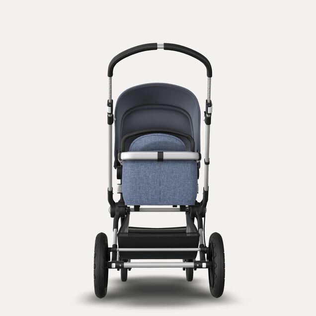 Bugaboo Cameleon 3 Plus Grey melange sun canopy, blue melange fabrics, aluminium base - Main Image Slide 4 of 5