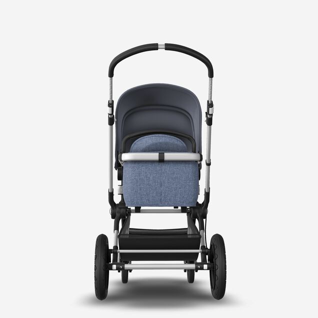 Bugaboo Cameleon 3 Plus Grey melange sun canopy, blue melange fabrics, aluminium base - Main Image Slide 4 of 5