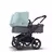 Bugaboo Donkey 3 Twin seat and carrycot pushchair vapor blue sun canopy, grey melange fabrics, black base - Thumbnail Slide 2 of 9