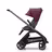 Bugaboo Dragonfly 2-in-1 stroller graphite base, grey melange fabrics, dark cherry red sun canopy - Thumbnail Slide 2 of 16