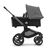 Refurbished Bugaboo Fox 5 bassinet and seat stroller graphite base, midnight black fabrics, grey melange sun canopy - Thumbnail Slide 2 of 10