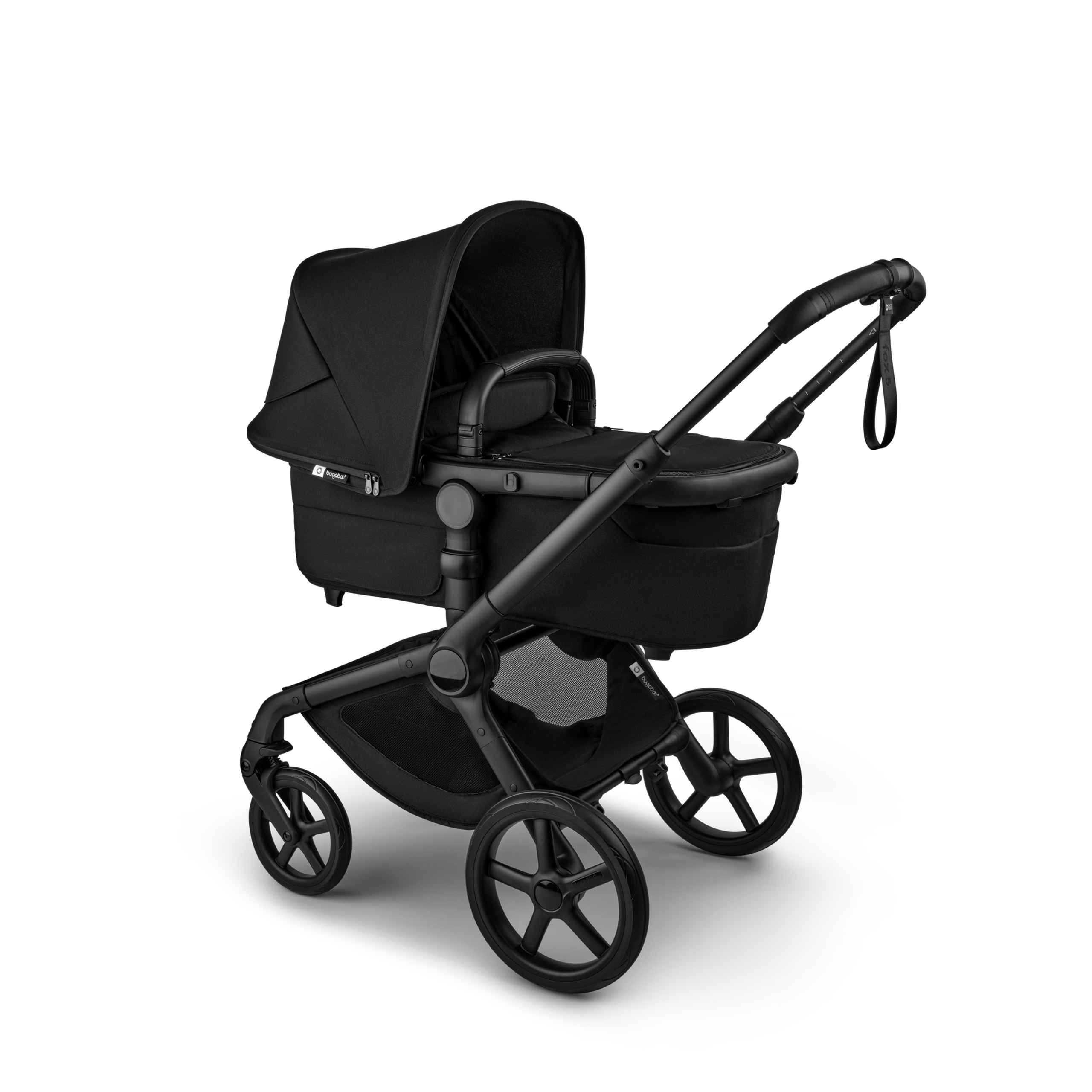 Bugaboo Fox 5 Renew 2-in-1 pram black base, heritage black fabrics, heritage black sun canopy - Thumbnail Slide 2 of 13