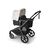 Bugaboo Kangaroo 2-in-1 stroller with one bassinet, Midnight Black fabrics, and Misty White sun canopy. - Thumbnail Slide 3 of 18