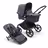 Bugaboo Fox Cub 2-in-1 stroller black base, stormy blue fabrics, stormy blue sun canopy - Thumbnail Slide 1 of 12