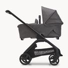 Bugaboo Dragonfly 2-in-1 pram black base, grey fabrics, grey sun canopy & grey bassinet