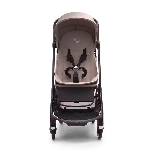 Bugaboo Butterfly travel pram black base, desert taupe fabrics, desert taupe sun canopy - Main Image Slide 3 of 13