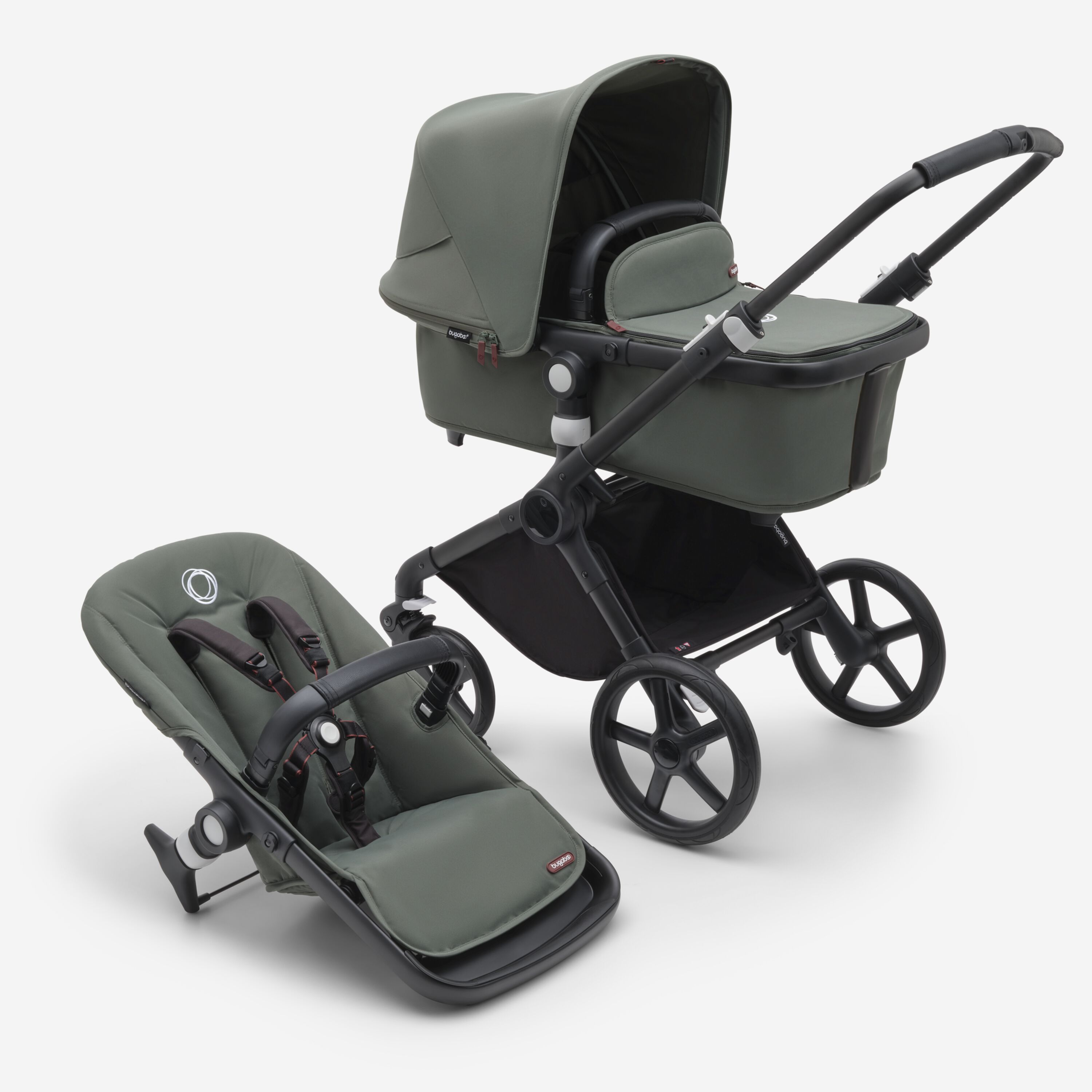 Bugaboo Fox Cub complete BLACK/FOREST GREEN-FOREST GREEN - Main Modal Image Slide 1 of 2