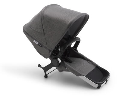 Bugaboo Donkey 3 duo extension complete | ALU/GREY MELANGE-GREY ME - view 2