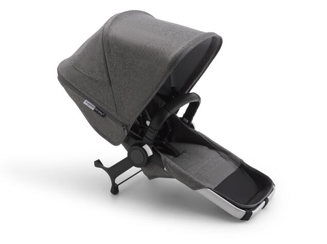Bugaboo Donkey 3 duo extension complete | ALU/GREY MELANGE-GREY ME - Main Image Slide 2 of 2