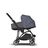 Bugaboo Bee 5 seat and bassinet stroller steel blue sun canopy, grey melange fabrics, black base - Thumbnail Slide 2 of 6