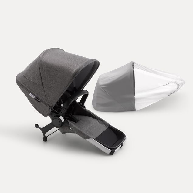 Refurbished Bugaboo donkey3 duo extension compl ALU/GREY MELANGE-GREY ME - Main Image Slide 1 of 2