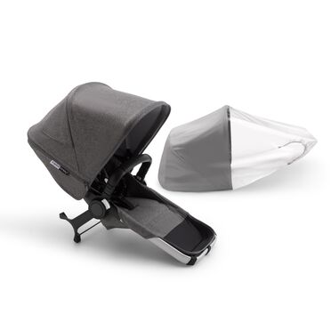 Refurbished Bugaboo donkey3 duo extension compl ALU/GREY MELANGE-GREY ME