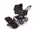 Bugaboo Fox 5 Renew 2-in-1 pram black base, cocoa brown fabrics, cocoa brown sun canopy - Thumbnail Slide 1 of 13