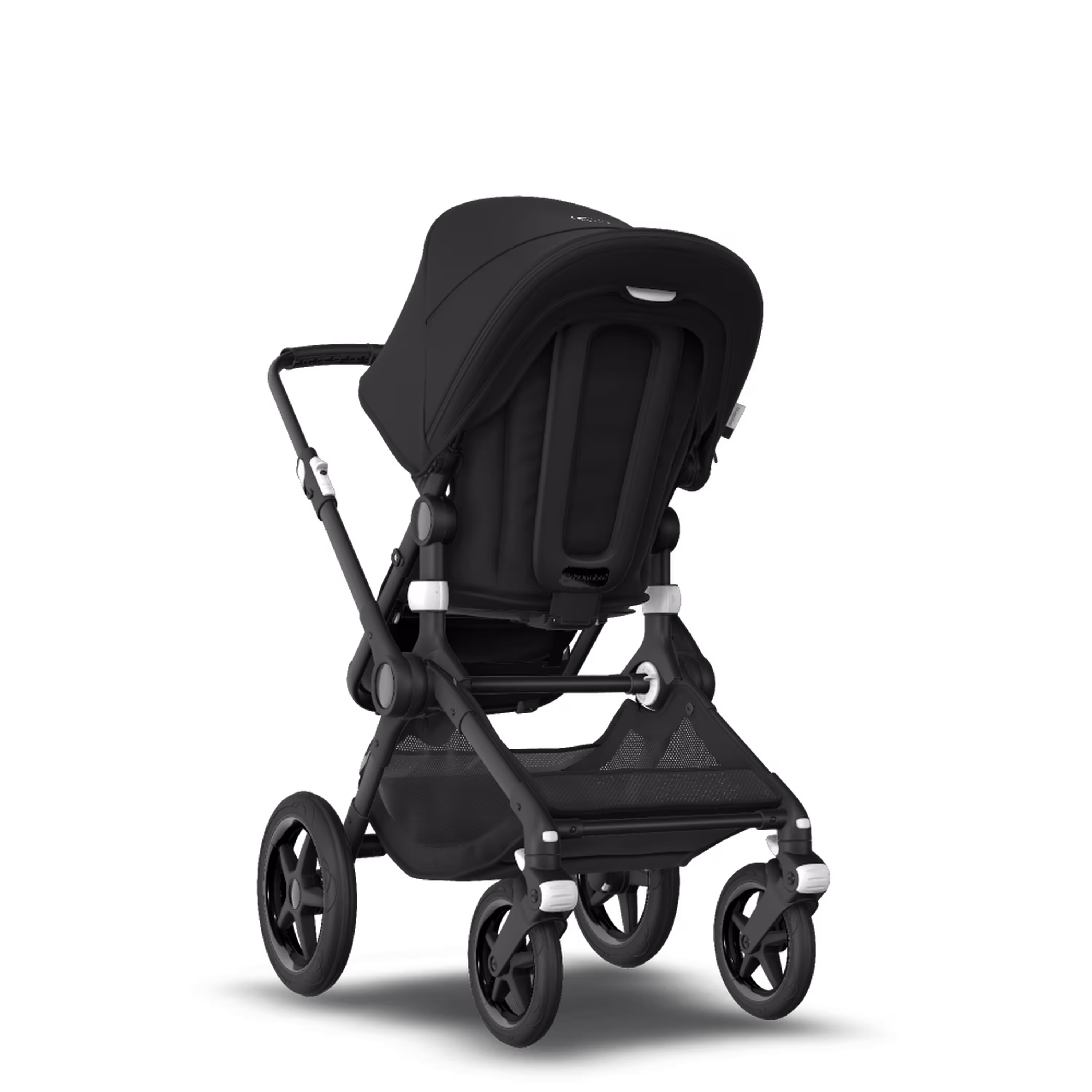 Bugaboo Fox 2 seat and bassinet stroller black sun canopy, black fabrics, black base - Main Modal Image Slide 5 of 10