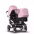 Bugaboo Donkey 3 Duo seat and bassinet stroller soft pink sun canopy, black fabrics, aluminium base - Thumbnail Slide 1 of 5
