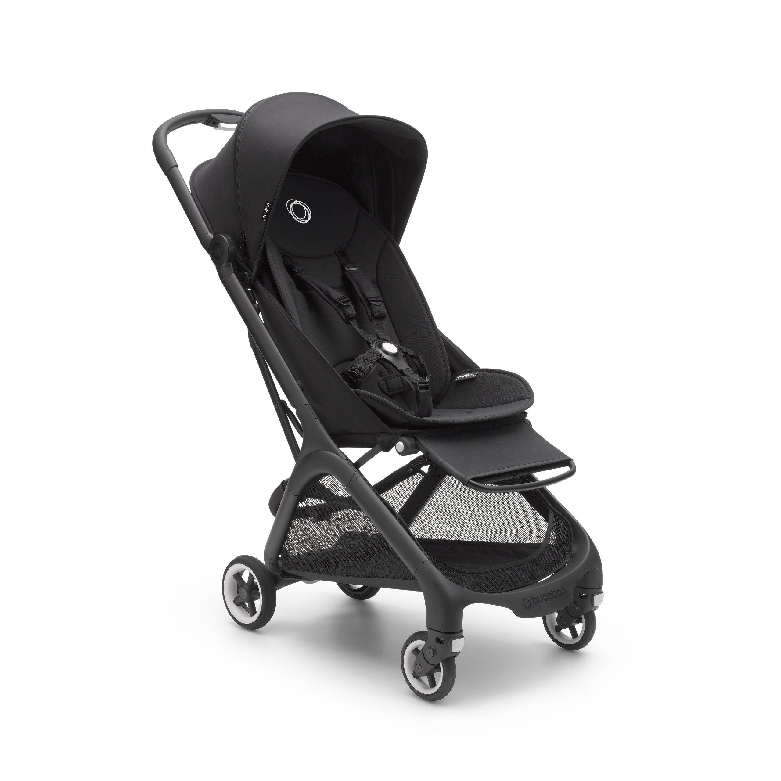 Bugaboo Butterfly Reisebuggy Schwarz gestell, midnight black Bezüge, midnight black Sonnendach - Thumbnail Slide 2 of 14