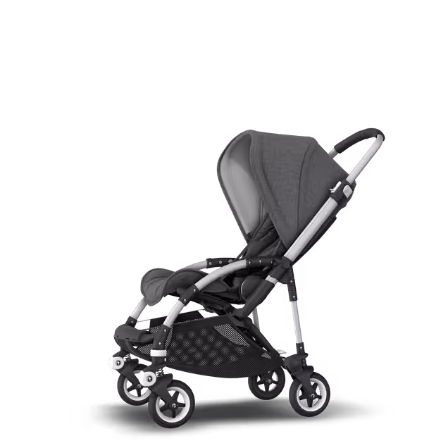 Bugaboo Bee 5 travel system grey melange sun canopy, grey melange fabrics, aluminium base - Main Image Slide 7 of 18