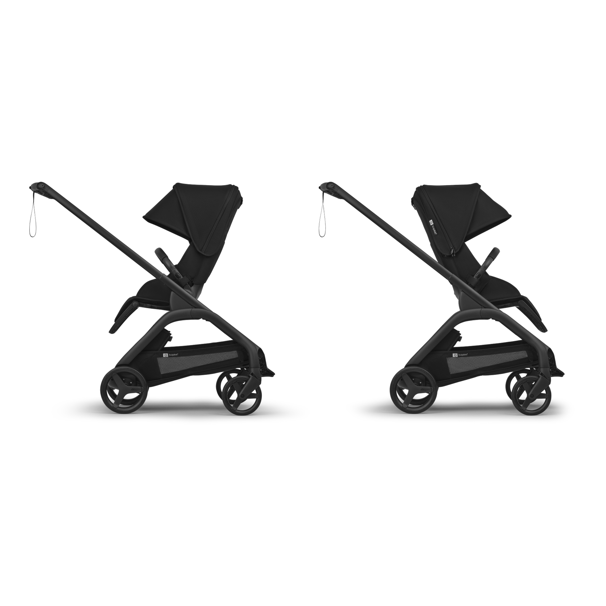 Bugaboo Dragonfly Plus 2-in-1 stroller graphite base, grey melange fabrics, grey melange sun canopy  - Thumbnail Slide 7 of 11