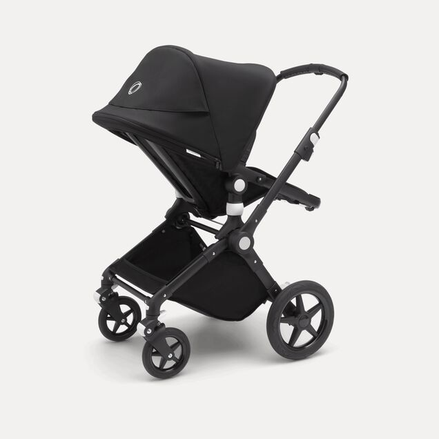 Bugaboo Lynx bassinet and seat stroller black sun canopy, black fabrics, black base - Main Image Slide 4 of 5