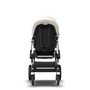Bugaboo Fox 2 Seat and Bassinet Stroller fresh white sun canopy, black style set, Aluminum chassis - Thumbnail Slide 6 of 6