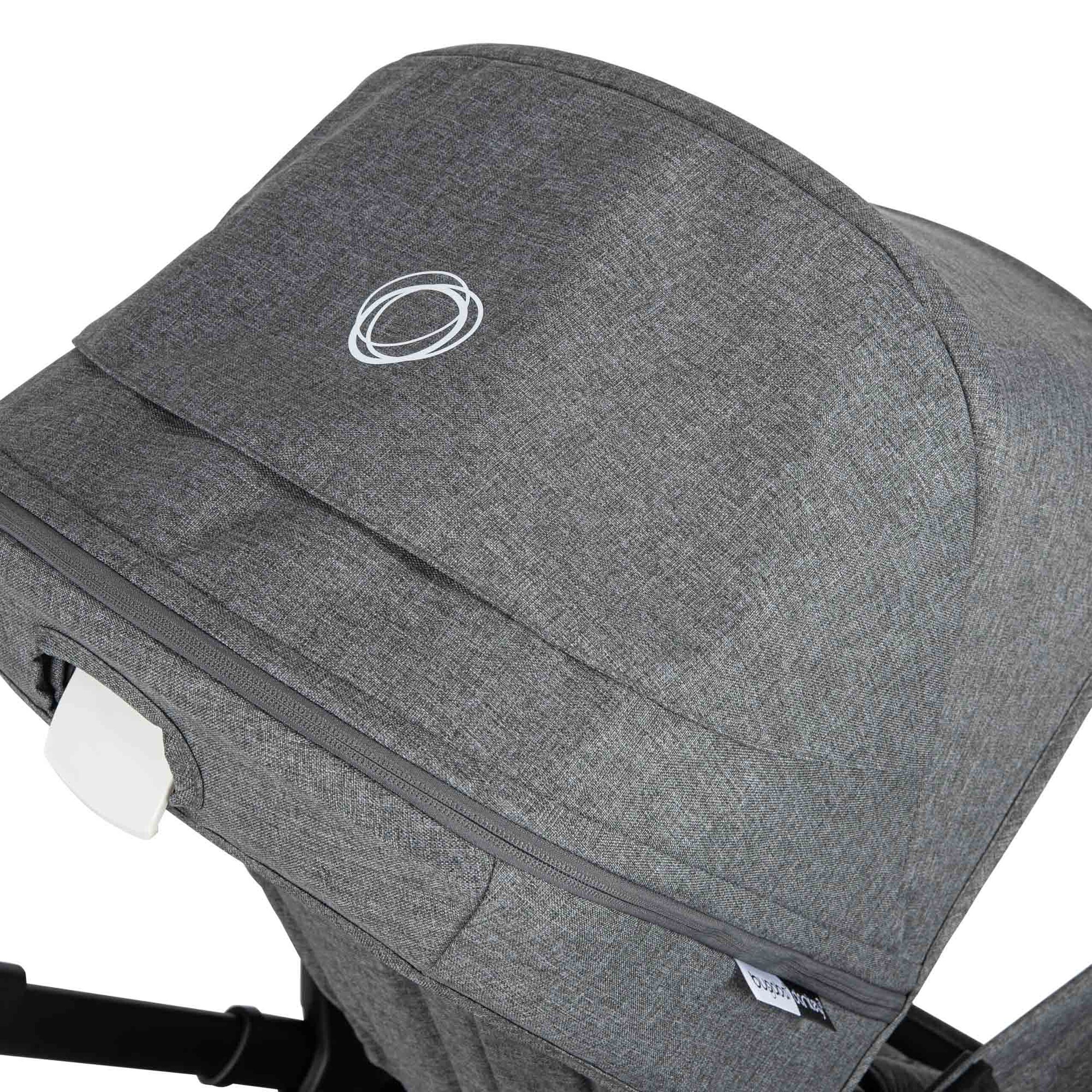 Bugaboo Donkey3 sun canopy GREY MELANGE - Thumbnail Slide 12 of 22