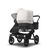 Bugaboo Donkey 5 Duo double stroller black base, midnight black fabrics, misty white sun canopy - Thumbnail Slide 3 of 11