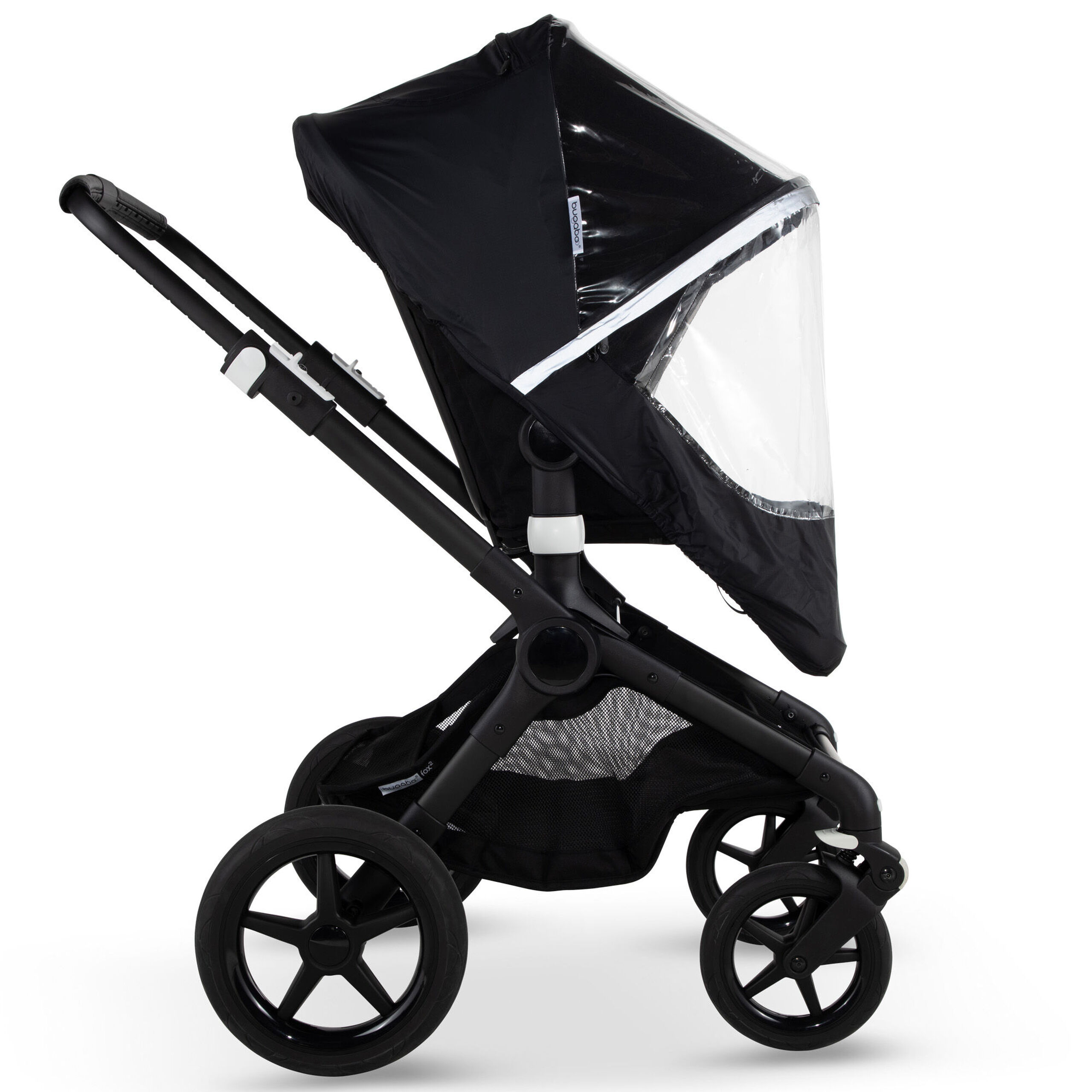 Refurbished Bugaboo Fox/Cameleon high performance raincover BLACK - Thumbnail Slide 8 of 10
